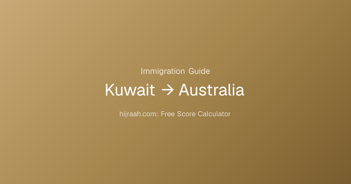 Immigration from Kuwait to Australia | Hijraah | Hijraah